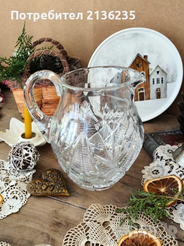 Кристална кана, снимка 5 - Сервизи - 52632664