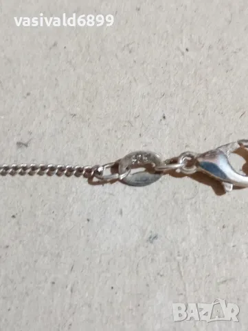 Сребърно синджирче , снимка 4 - Колиета, медальони, синджири - 48253333