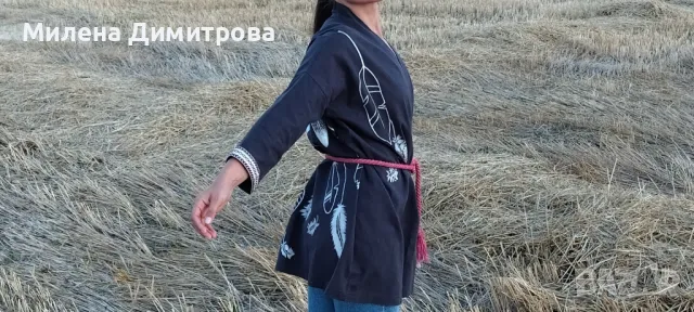 Ръчно рисувано кимоно, снимка 4 - Сака - 48845309