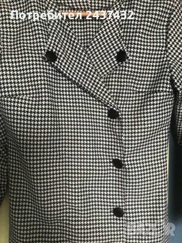 Блейзер- черно бял пепит, снимка 2 - Рокли - 50476894