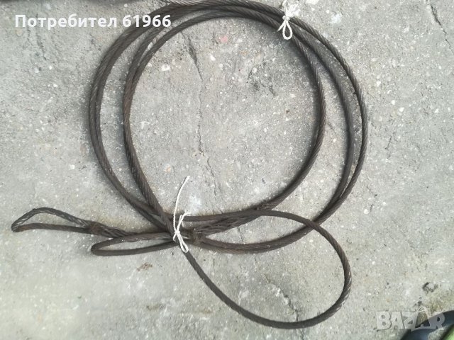 Два броя метални въжета. , снимка 2 - Селскостопанска техника - 34013626