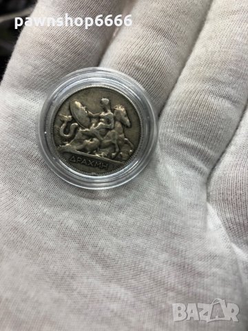 Сребърна монета Гърция 1 драхма 1910, снимка 4 - Нумизматика и бонистика - 35576737