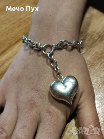 Сребърна гривна (72), снимка 3 - Гривни - 39061161