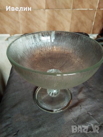 кристална купа,фруктиера арт деко
