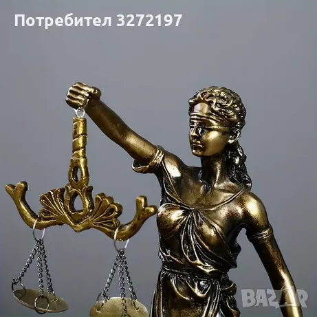 Статуя на Богинята на Справедливостта Темида, снимка 5 - Статуетки - 49190634