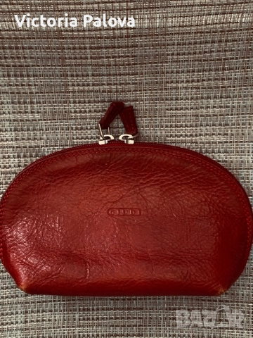 Луксозна кожена чантичка/ несесер GIUDI  Италия, снимка 8 - Чанти - 51758112