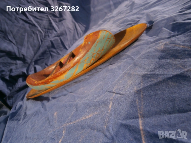 Лодка,Макет,Индианска,Кану,Пирога,Ретро, снимка 12 - Антикварни и старинни предмети - 53026065