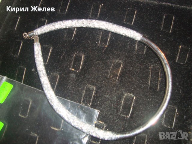 АРТИСТИЧНО МОДНО КОЛИЕ с МНОГО КРИСТАЛИ 16571, снимка 6 - Колиета, медальони, синджири - 30691356