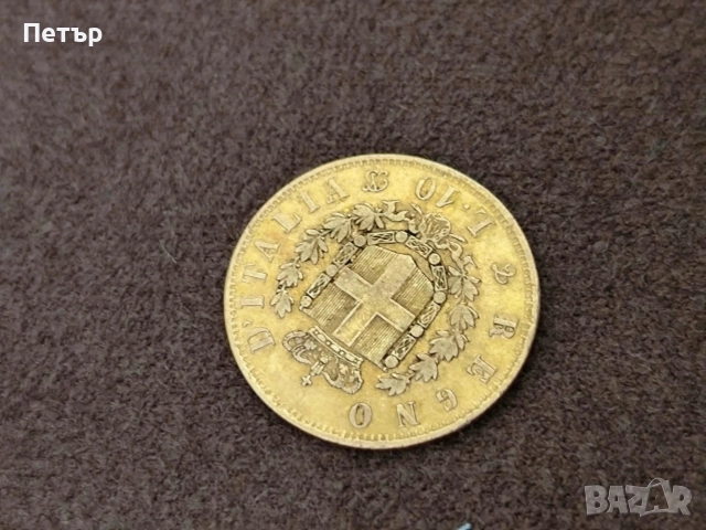 10 златни лири Крал Виктор Емануил II, снимка 2 - Нумизматика и бонистика - 48347015