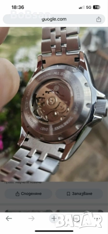 Deep Blue Defender 1000 44 mm Green Dial, снимка 5 - Мъжки - 52580614