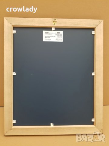 Огледало с дървена рамка с габаритен размер 35х41см, снимка 3 - Други - 40304840