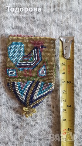 Мънистена пунгия, снимка 3 - Антикварни и старинни предмети - 30029491