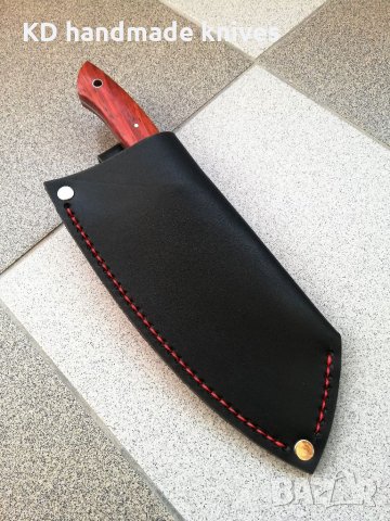 Кухненски Сатър ръчно изработен от KD handmade knives ловни ножове, снимка 3 - Други стоки за дома - 33772504