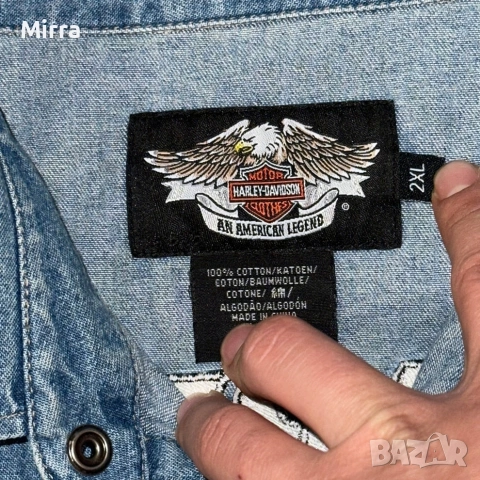 2006 Harley Davidson Denim Елек, снимка 6 - Суичъри - 52057251