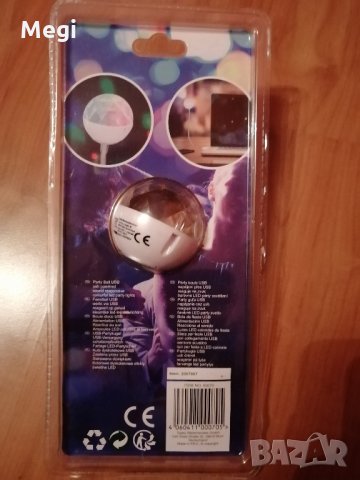 Usb,LED многоцветна светеща парти топка, снимка 6 - Други - 31049549