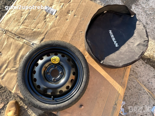 15 резервна джанта патерица 4х100 Nissan Micra Note 125/70/15