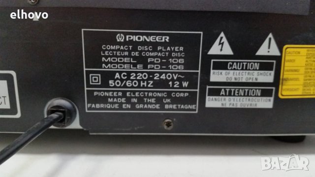 CD player Pioneer PD-106 -2, снимка 3 - MP3 и MP4 плеъри - 30104234