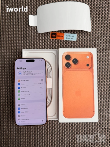 DUAL SIM ❗️ ГАРАНЦИЯ❗️iPhone 17 Pro Max Лизинг от 45€/мес Cosmic Orange  ☎️ 256Gb⚠️  оранжев, снимка 13 - Apple iPhone - 54205253