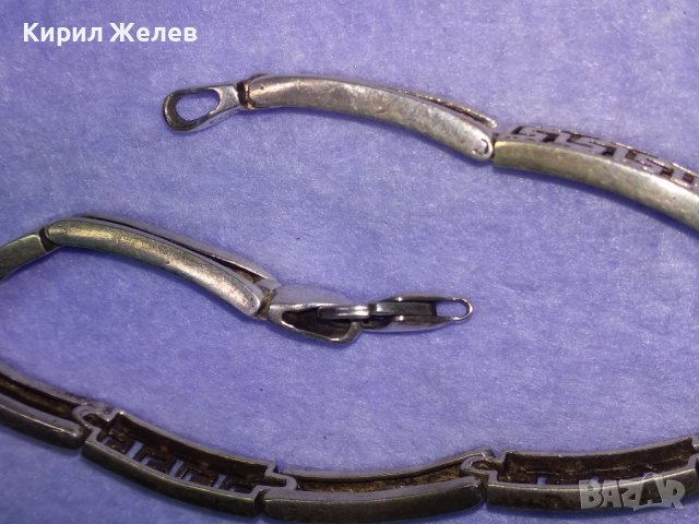 КРАСИВА СРЕБЪРНА ГРИВНА СРЕБРО 925 АЖУРНА ВЕРСАЧЕ ОРНАМЕНТИКА НУЖДА от ХАЛКИЧКАна ЗАКОПЧАЛКАТА 39997, снимка 11 - Гривни - 42655802