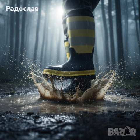 Висококачествени защитни ботуши BLACK/YELLOW – сигурна защита и комфорт при всякакви условия!, снимка 9 - Мъжки ботуши - 52012449
