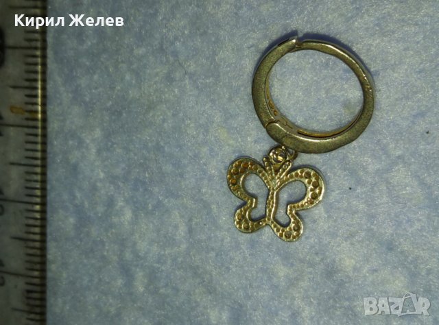 ЕФИРНА СРЕБЪРНА БЕЛ ЕПОК СТИЛ ОБЕЦА СРЕБРО 925 със СРЕБЪРНА ВИСУЛКА - ПЕПЕРУДКА 40171, снимка 11 - Обеци - 42425360