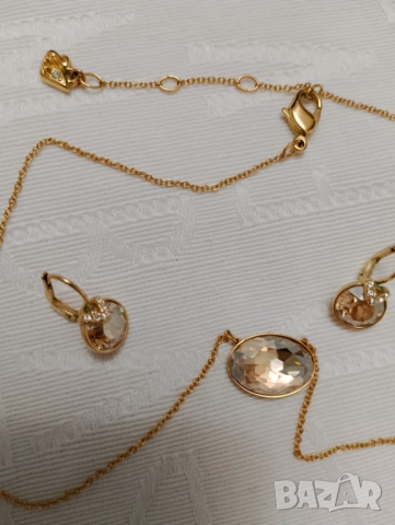 Сваровски колие и обеци Swarovski, снимка 6 - Колиета, медальони, синджири - 47995418