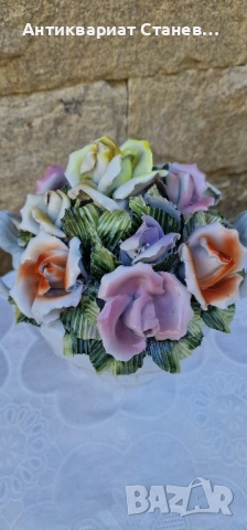 🌸✨ Порцеланова кошница с 3D цветя – изящна изработка ✨🌸, снимка 13 - Статуетки - 51518239