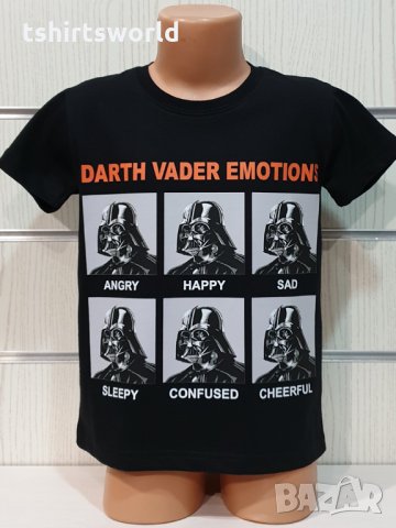 Нова детска тениска с трансферен печат Дарт Вейдър, Междузвездни войни (Star Wars), снимка 3 - Детски тениски и потници - 31649865