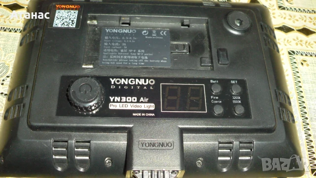 Видео и фото LED осветление ​YONGNUO YN300 Air LED, снимка 6 - Светкавици, студийно осветление - 50803963