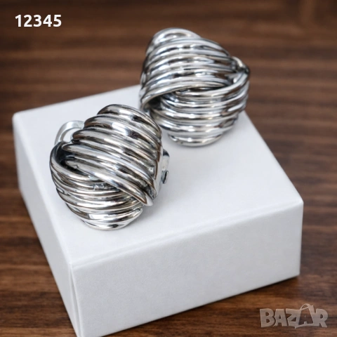 Стари, масивни сребърни обеци