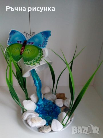 "Летяща чаша" със сапунени ароматни цветя  и мартенички 15лв, снимка 9 - Декорация за дома - 31601467