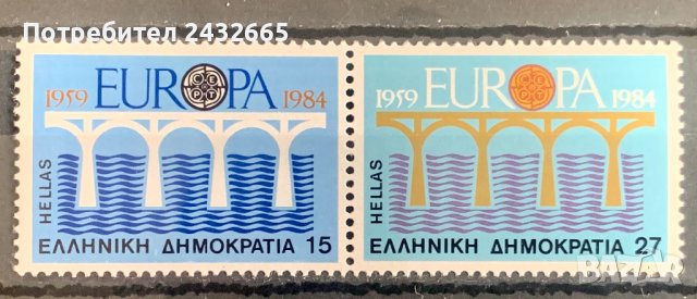 1994. Гърция 1984 ~ “ Архитектура. EUROPA stamps : Мостове. 25 год. CEPT .”, **, MNH