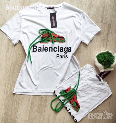 памучни дамски тениски Balenciaga , снимка 5 - Тениски - 44293841