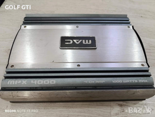 Автоусилвател Mac Audio MPX 4000, снимка 2 - Ресийвъри, усилватели, смесителни пултове - 52805269