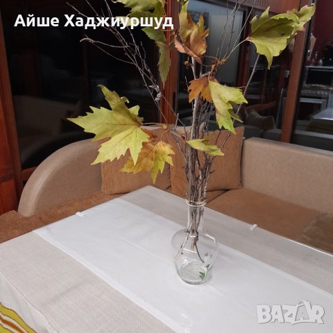 Стъклена ваза , снимка 6 - Вази - 42866253