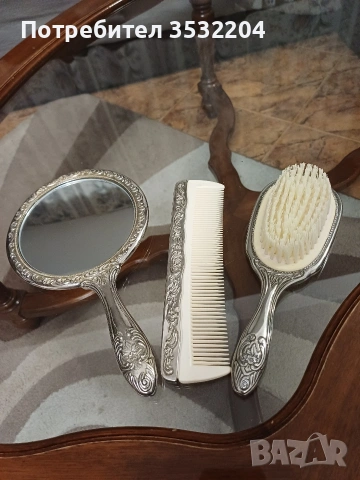 Посребрен комплект за коса, снимка 4 - Други - 53028980