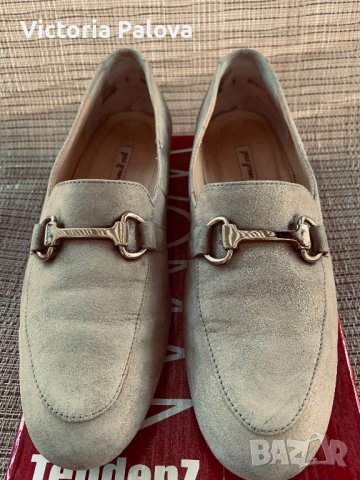 Удобни леко златисти обувки-лоуфъри PAUL GREEN, снимка 10 - Дамски ежедневни обувки - 36865563