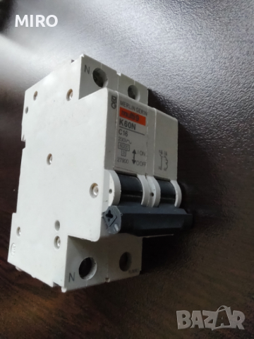  Прекъсвач MERLIN GERIN, Multi 9 K60N C16 16 AMP, снимка 3 - Ключове, контакти, щепсели - 36477964
