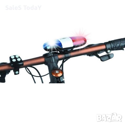 Сирена за колело,Полицейска, звънец, светлина, снимка 3 - Аксесоари за велосипеди - 44394779