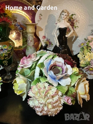 Royal Doulton England 1966 цветна кошница порцелан Bone China, снимка 11 - Колекции - 54026187