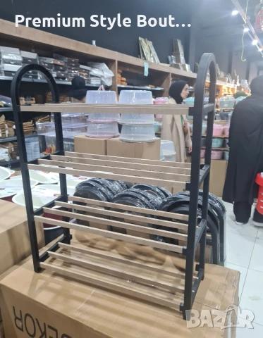 Етажерка за обувки на 4 нива до 12 чифта - стилна и здрава