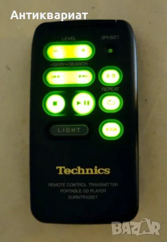 Дистанционно Technics EURNTR1026 за портативни CD плеари, снимка 2 - Други - 50922434