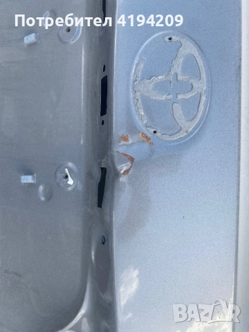 Corolla заден капак забележка  седан 