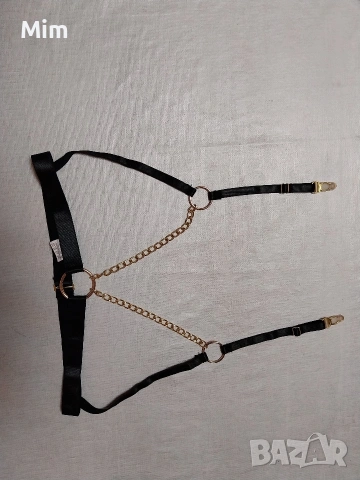  Резервирани Еротичен к-т прашка и колан с жартиери , снимка 7 - Бельо - 54011696