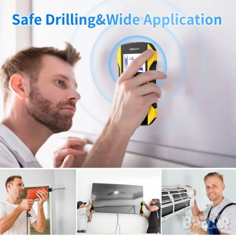 FNIRSI WD-01 детектор за стени / скенер за кабели, метал и дърво, снимка 5 - Други инструменти - 54003806