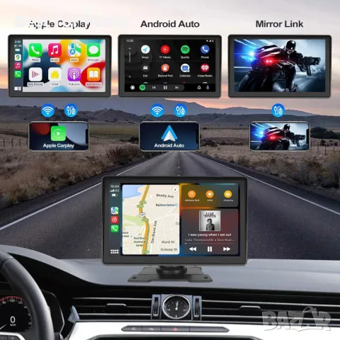 Мултимедия Camecho Wireless Carplay & Android Auto, 7-инчов, снимка 3 - Навигация за кола - 47818673