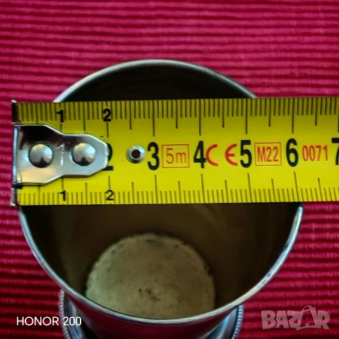 Стара сребърна чаша с позлата СССР. , снимка 4 - Антикварни и старинни предмети - 53943805