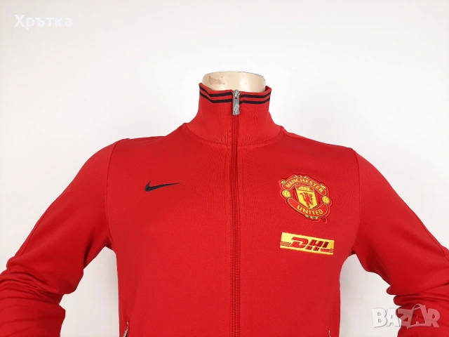 Nike Manchester United - Оригинално мъжко горнище размер S, снимка 6 - Спортни дрехи, екипи - 53927657