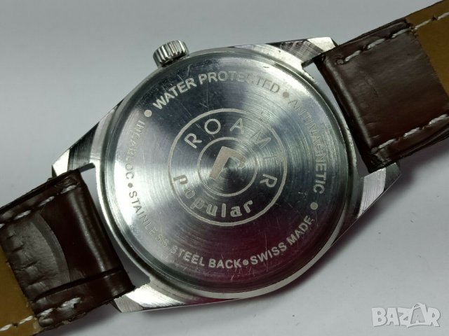 Roamer swiss Механичен мъжки часовник, реставриран, снимка 6 - Мъжки - 31098438
