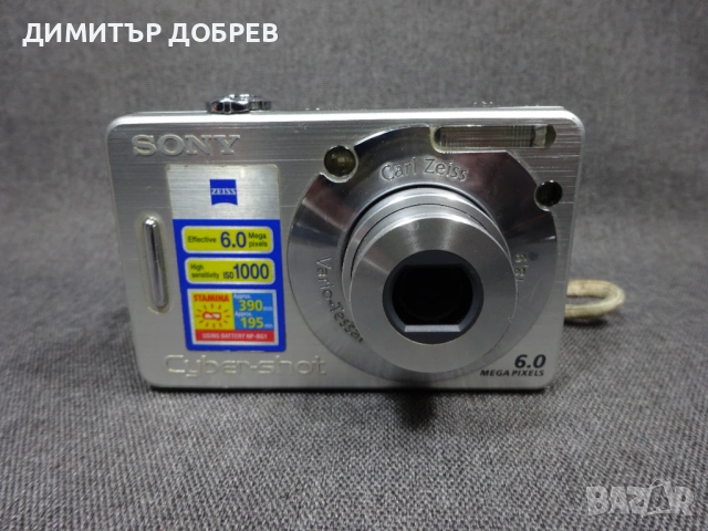 ЦИФРОВ ФОТОАПАРАТ SONY CYBER-SHOT DSC-W50 6.0MP CARL ZEISS DIGITAL CAMERA